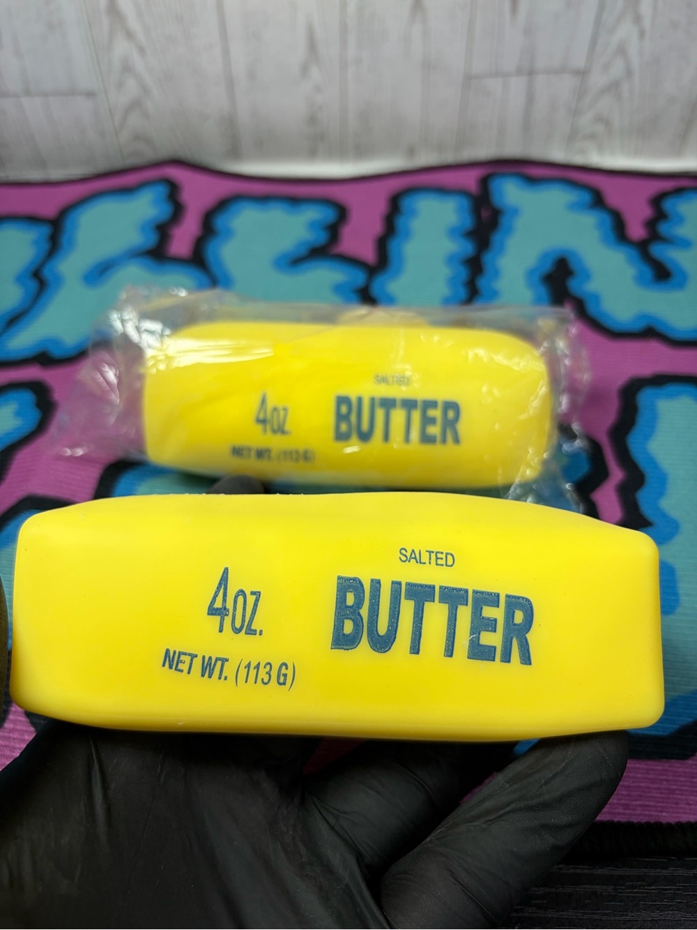 2pc Yellow Butter 4oz Squishy